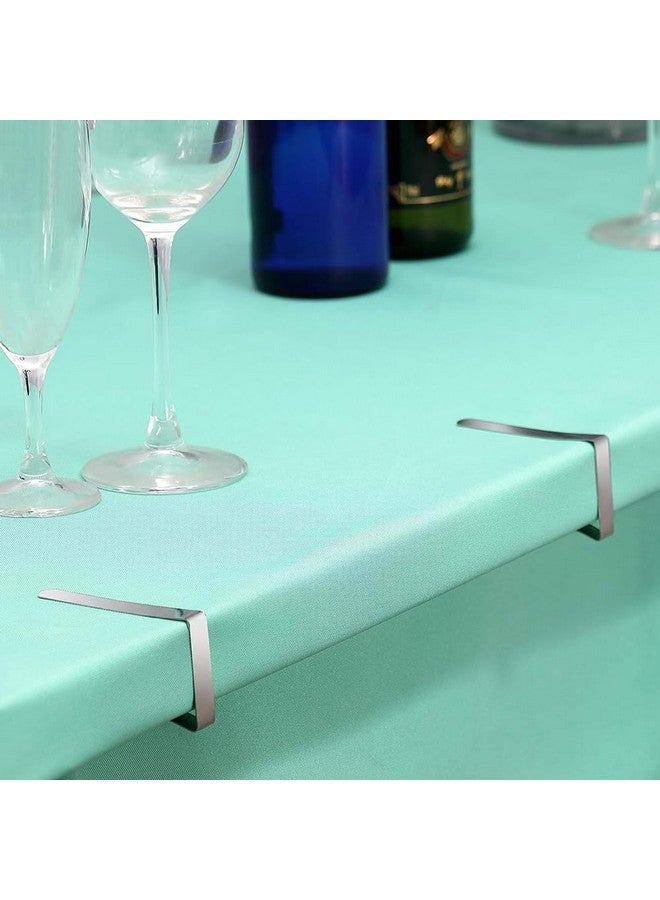 Fapiwen 8pcs Table Clips for Table Cloth, Stainless Steel Table Cloth Clip, Windproof Table Cloth Clips for Dining Table, Table Cover Clamps Table Cloth Holders Ideal for Home Picnic Party Restaurant - Image 4
