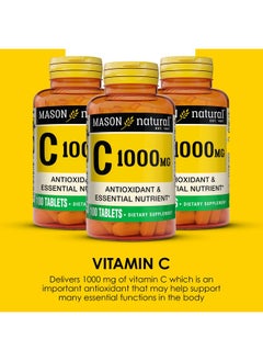 MASON NATURAL Vitamin C 1,000 mg, 300 Day Supply, Supports Healthy Immune System, Antioxidant and Essential Nutrient, 3 Pack - pzsku/Z6EAF651F5D3C563EB2D8Z/45/_/1739864948/7d089fad-fb83-454f-9a6e-93af187a4b50