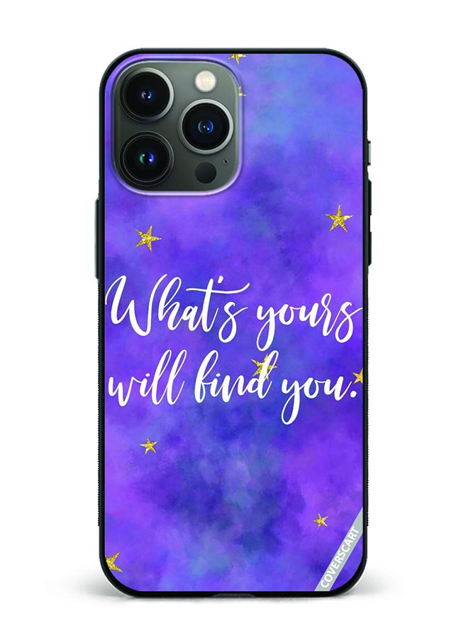 COVERSCART Protective Case Cover For Apple iPhone 13 Pro Max Whats Your Will Find You Design Multicolour