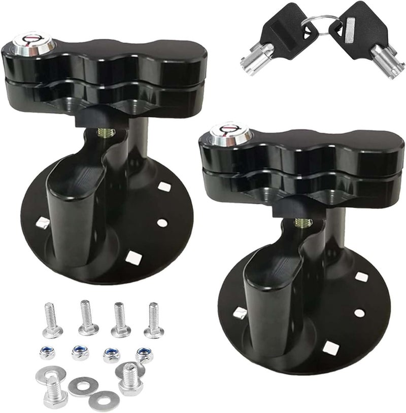 مجموعات أمان مثبتة على المركبات مع آلية تشغيل بالمفاتيح، مصممة لهواة الأنشطة الخارجية وتحتوي على غطاء وقائي ضد السرقة - Image 1