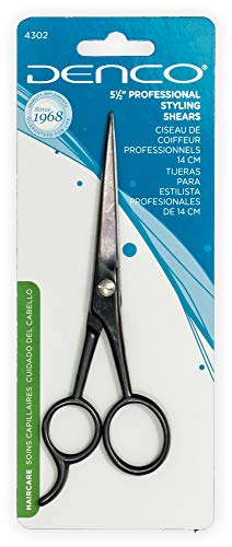 Denco Compact Styling Scissors, 5.5 Inch, Black - Image 3