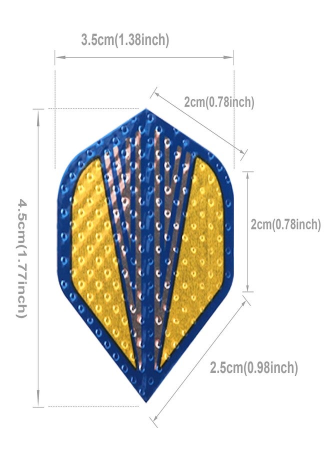 Deetenks 120PCS Dart Flights 40 Sets Durable Standard and Mini Reflect Dart Flights Replacement Feather Tail Wing for Soft Tip Steel Tip Darts - Image 3