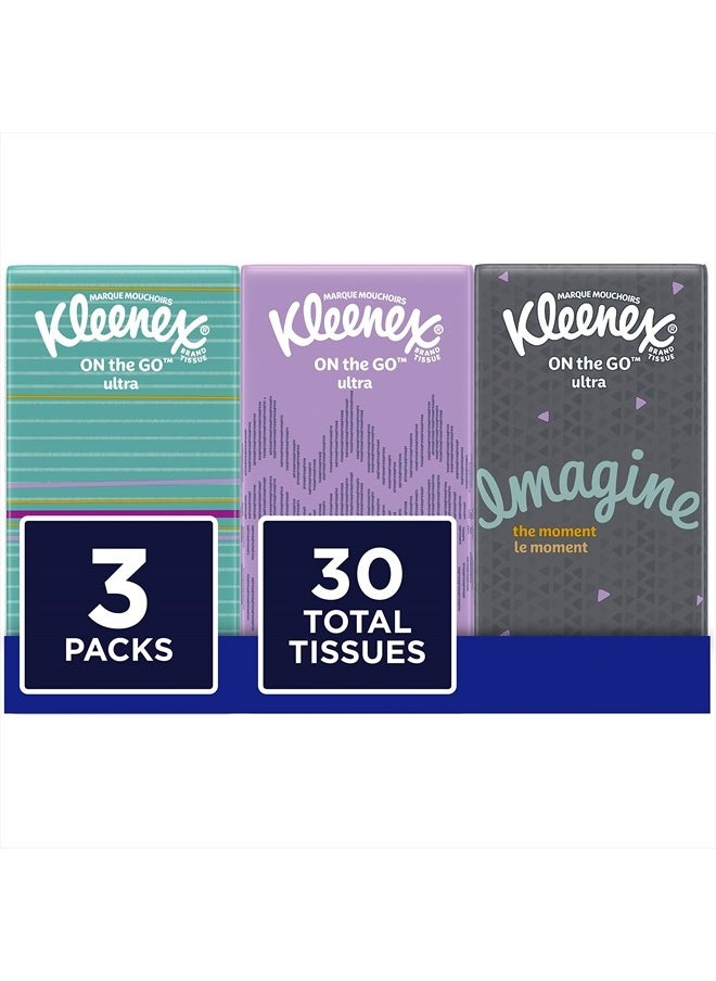 Kleenex Facial Tissues, 10 ct, 3 Pack  - Image 1