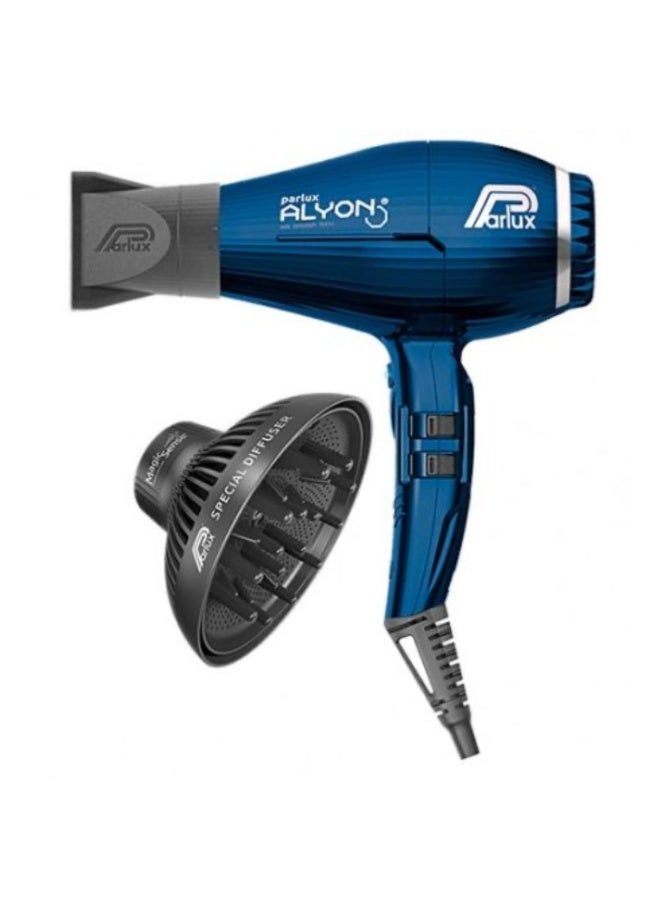 Parlux  ALYON Hair Dryer + Magic Sense Diffuser [European Plug 220V] Blu Notte Limited Edition 1 unit - Image 1