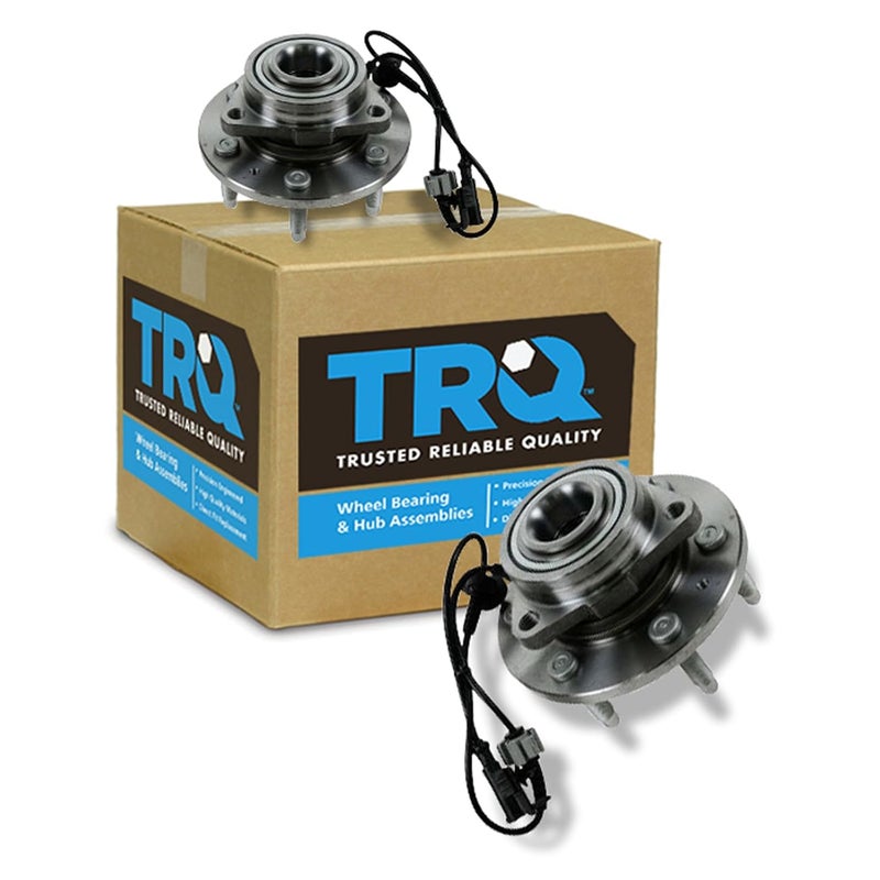 TRQ Front Wheel Hub & Bearing Set for Chevy GMC Cadillac 4WD - Image 1