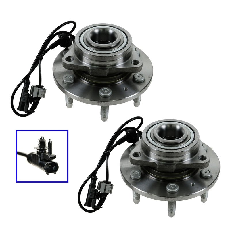 TRQ Front Wheel Hub & Bearing Set for Chevy GMC Cadillac 4WD - Image 5