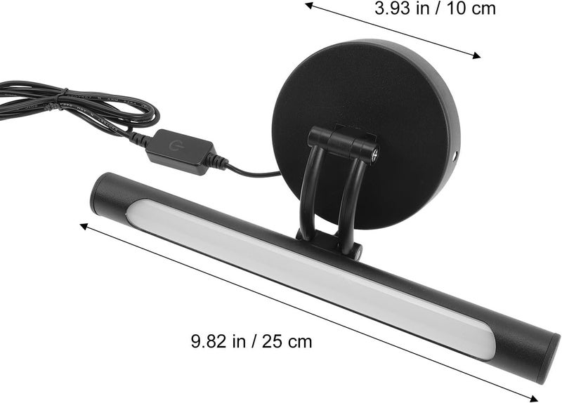 LED Makeup Lamp Mirror Front Light with Adjustable 3-Color Dimming 25Cm USB Powered Wall Vanity Light for Bedroom and Bathroom - Image 2