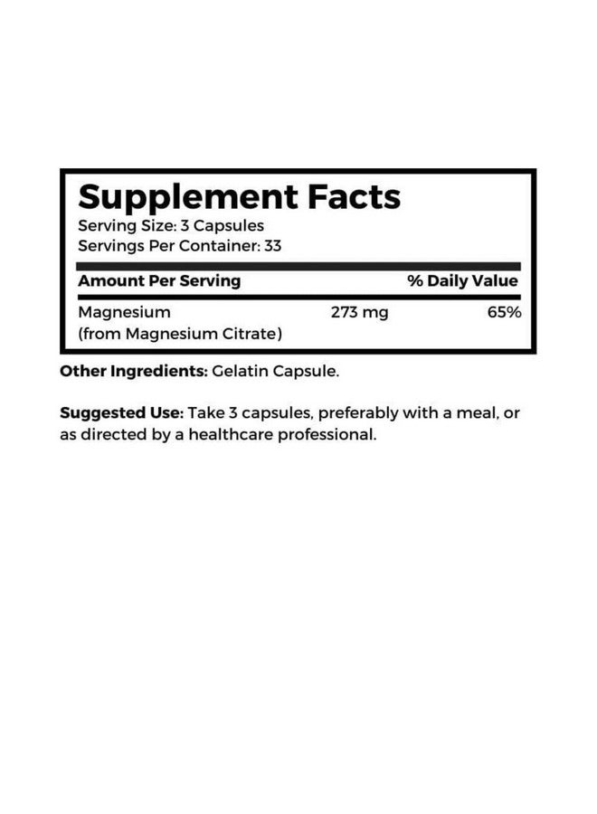 Dr Clark Store Dr. Clark Store Magnesium Citrate - 91mg, 100 Capsules, Supports Energy Production, Enzyme Function & Nervous System Health - Image 3