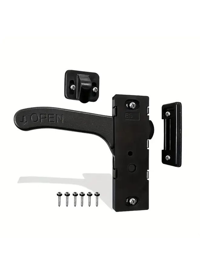 Left Lock RV Screen Door Window Lock Replacement Kit Metal Handle Suitable For Travel Trailers Campers And Travel Car Modification Accessories - Image 4