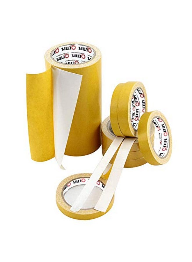 ETI Cloth Tape Double Sided Adhesive 12 Inch (300mm) X 20Meter, Yellow - Image 2