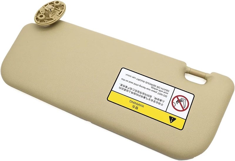Wivplex Beige Car Interior Sun Visor with Mirror for Toyota Corolla - Image 3