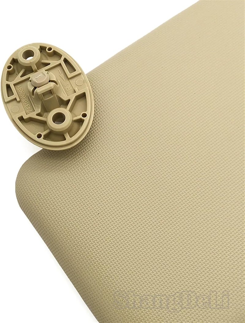 Wivplex Beige Car Interior Sun Visor with Mirror for Toyota Corolla - Image 4