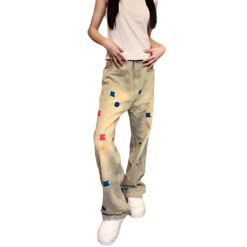 Unisex Classic Denim Jeans Loose Fit Daily Outdoor Wear - Image 5