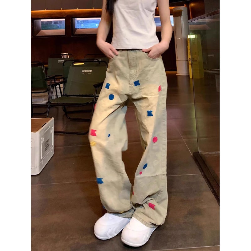 Unisex Classic Denim Jeans Loose Fit Daily Outdoor Wear - Image 2