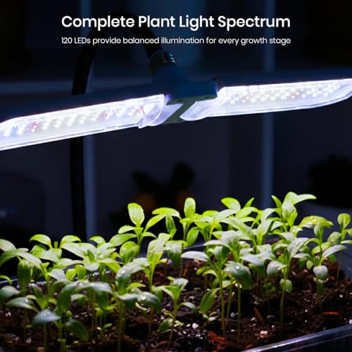 GIGAWATTS Plant Light with Full Spectrum 100-240V~50/60Hz AC Input Dimmable & 3 Modes 120° Lightning Angle USB Powered 50000hrs IP44 Indoor Lamp for Home Garden Balcony (Style 6) - Image 5