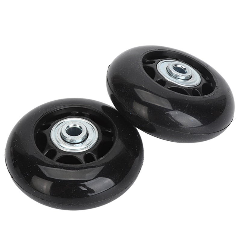 Luggage Replacement Wheels 64x24mm Quiet Pu Rubber Design - Stable Smooth 360° Swivel Universal Caster Wheels for Luggage Suitcase Repair - Image 2