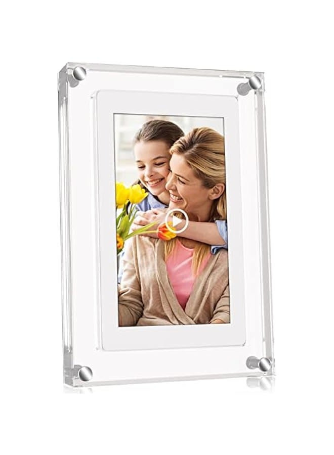 5 Inch Digital Picture Frame Acrylic Video Frame 4GB Memory 1000mAh Built in Battery Home Decor Heartfelt Gift - Image 1