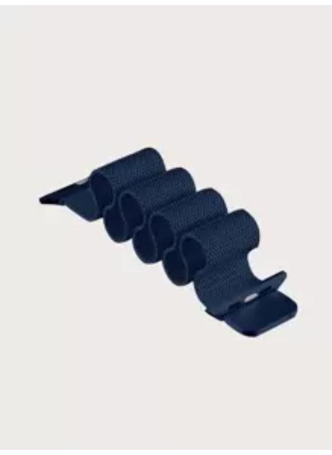 ROCKROSE Nylon Weave Apple Watch Band – 42/44mm – Blue  - Image 3