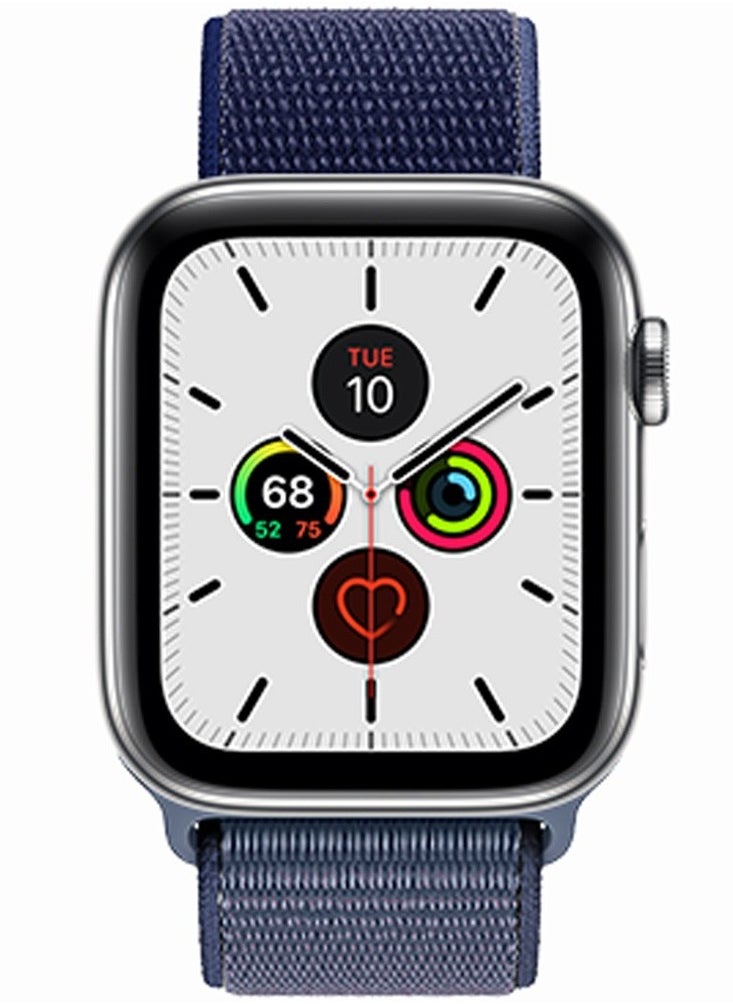 ROCKROSE Nylon Weave Apple Watch Band – 42/44mm – Blue  - Image 2