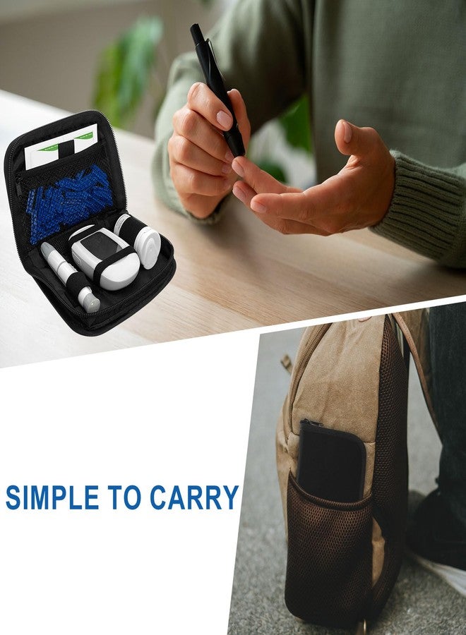 ICIMBI Diabetes Supply Case, Diabetic Organizer Carrying Case Kit, Glucose Monitor Case, Portable Diabetes Testing Kit Cases - Image 4