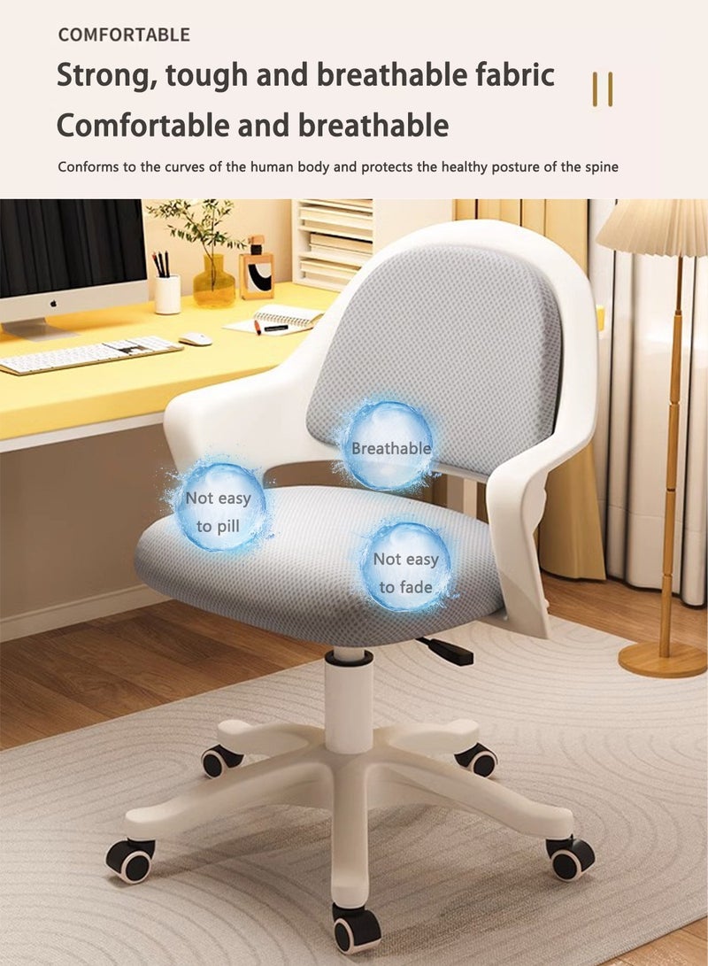 ايكي ايك كرسي دراسة، كرسي مكتب عصري مريح، كرسي كمبيوتر، مع إسفنجة ارتدادية عالية الكثافة، ناعم ومريح، ارتفاع قابل للتعديل - Image 2