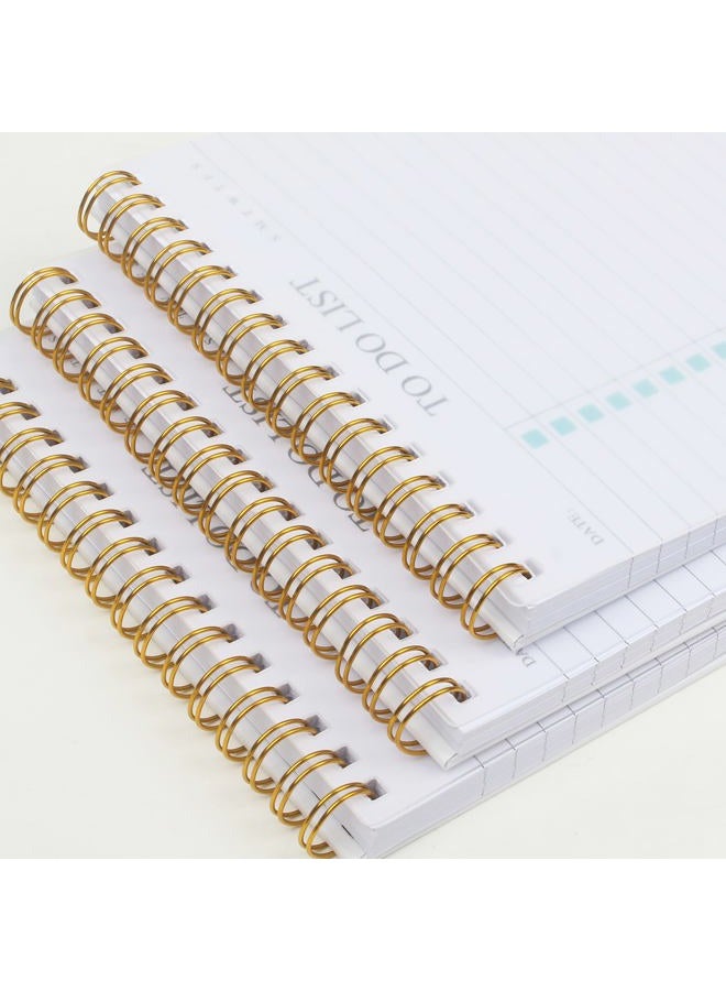 KAICN To Do List Notepad, Undated Daily Planner Notepad With To Do List Notebook Checklist Planner Spiral Waterproof Notepad for Office Supplies, School Planner, Green, 52 Sheets, 5.5"*8.3" A5 Size - Image 2