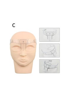 Generic Professional Eyebrow Positioning Ruler Eyebrow Stencils Eyebrow Shaper Brow Mapping Tool Microblading Brow Shape Design Ruler(鼻梁尺C款)  - Image 4