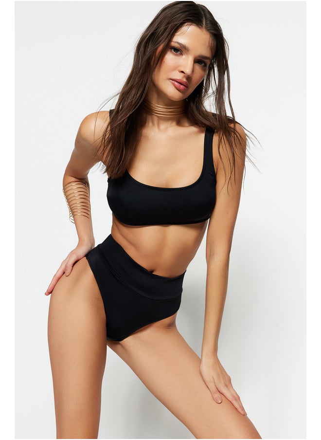 trendyol - Black Bralette High Waist High Leg Regular Bikini Set TBESS22BT0010 - Image 1