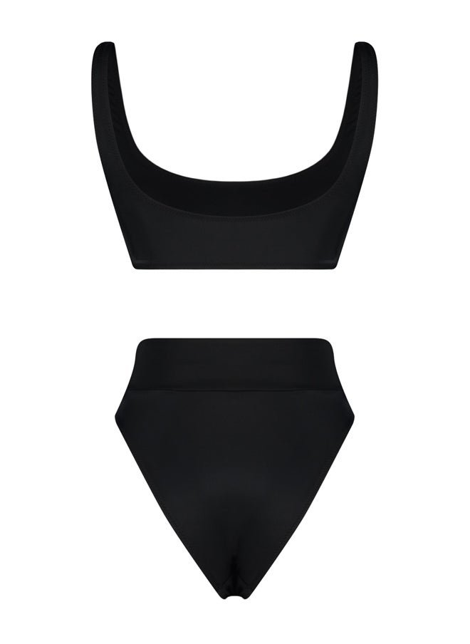 trendyol - Black Bralette High Waist High Leg Regular Bikini Set TBESS22BT0010 - Image 1