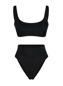trendyol Black Bralette High Waist High Leg Regular Bikini Set TBESS22BT0010  - Image 5