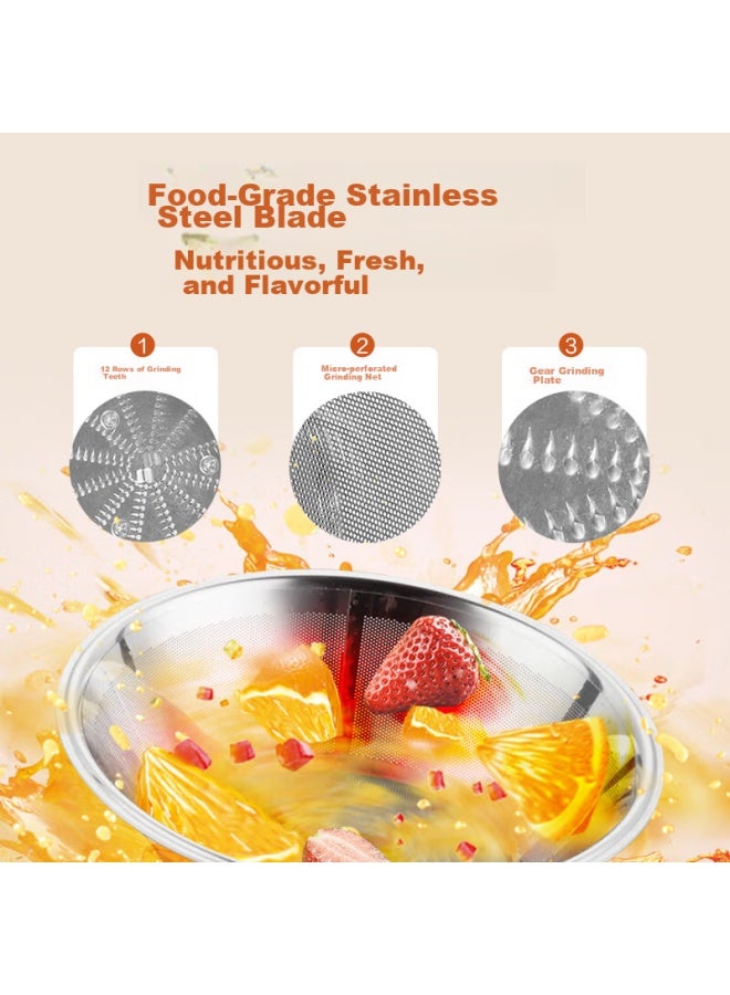 Supor Juicer With Pulp Separation, Multifunctional Food Processor, Home-use Fresh Juice Maker, Electric Fruit And Vegetable Juicer, Fruit Blender, Tje06a, Qixi Valentine's Day Gift - Image 4