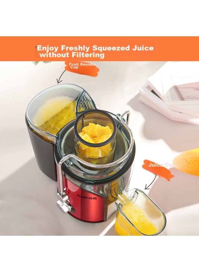 Supor Juicer With Pulp Separation, Multifunctional Food Processor, Home-use Fresh Juice Maker, Electric Fruit And Vegetable Juicer, Fruit Blender, Tje06a, Qixi Valentine's Day Gift - Image 2