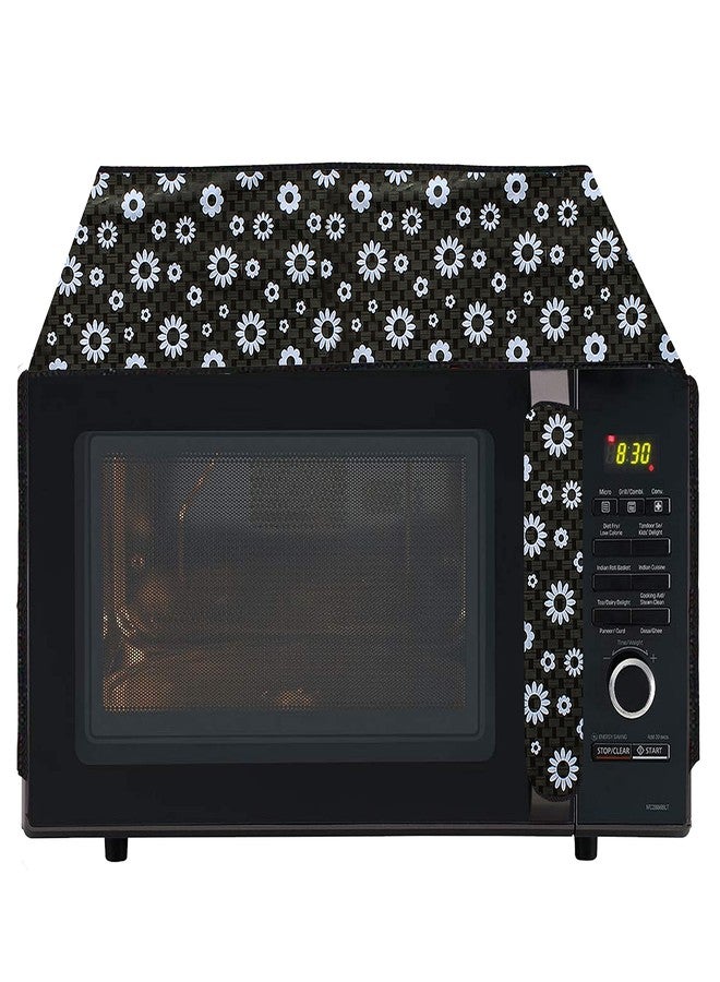 Wings Star Oven Top Cover for Kenstar 17 Litre Solo Microwave Oven KM20SWWN, White - Microwave Top Cover with 4 Utility Pockets and 1 Oven Handle Cover KUM52 - Image 1
