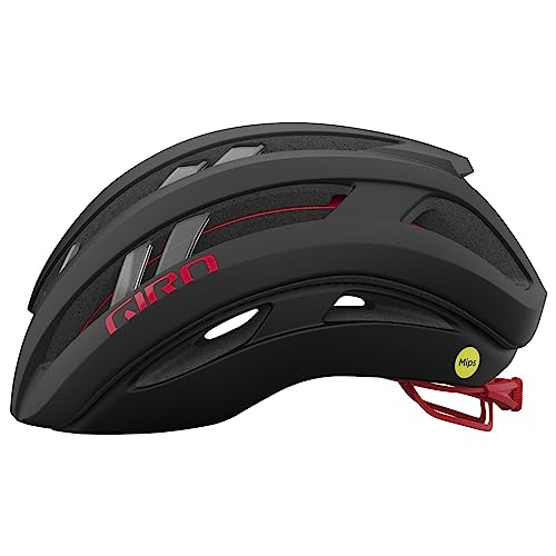 Giro Aries Spherical Bike Helmet - Matte Carbon/Red Small - Image 2