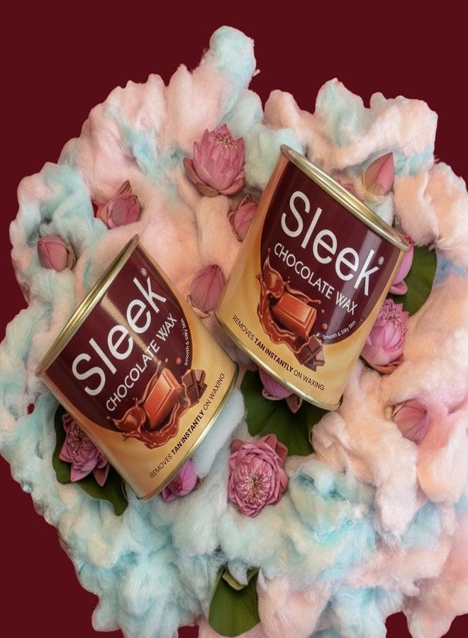 Sleek Chocolate Wax Hair Removal, Smooth & Silky Skin, Removes Tan Instantly, 600g - Image 5