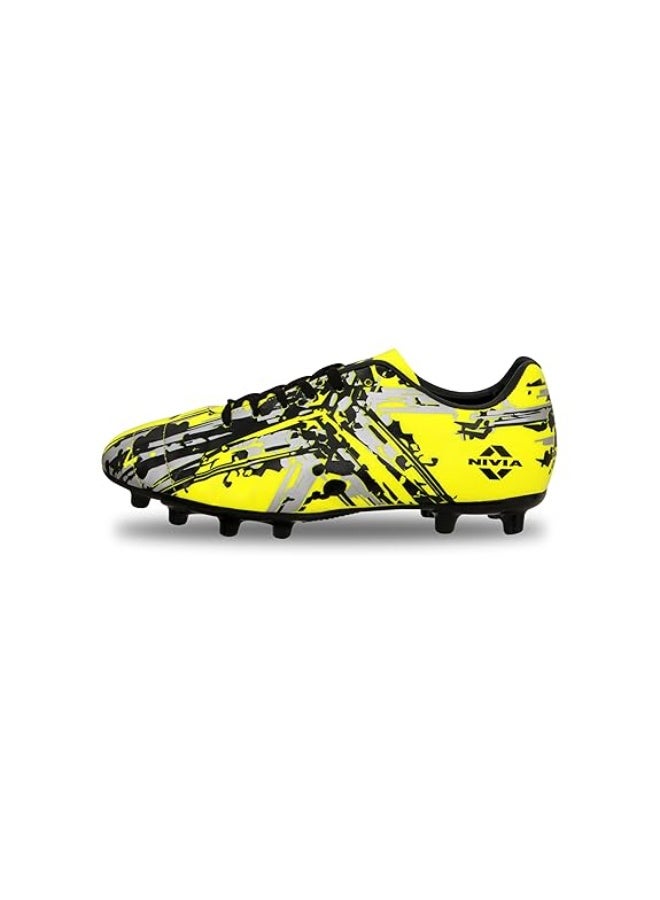 Nivia Storm Football Shoe (Yellow, Numeric_10), size:10 UK,mens - Image 1