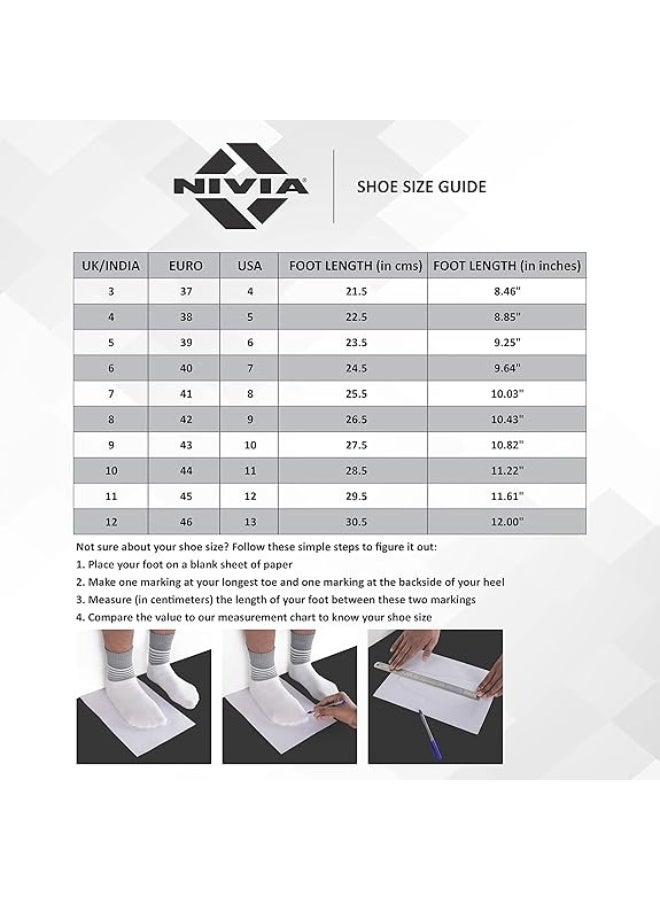 Nivia Storm Football Shoe (Yellow, Numeric_10), size:10 UK,mens - Image 5