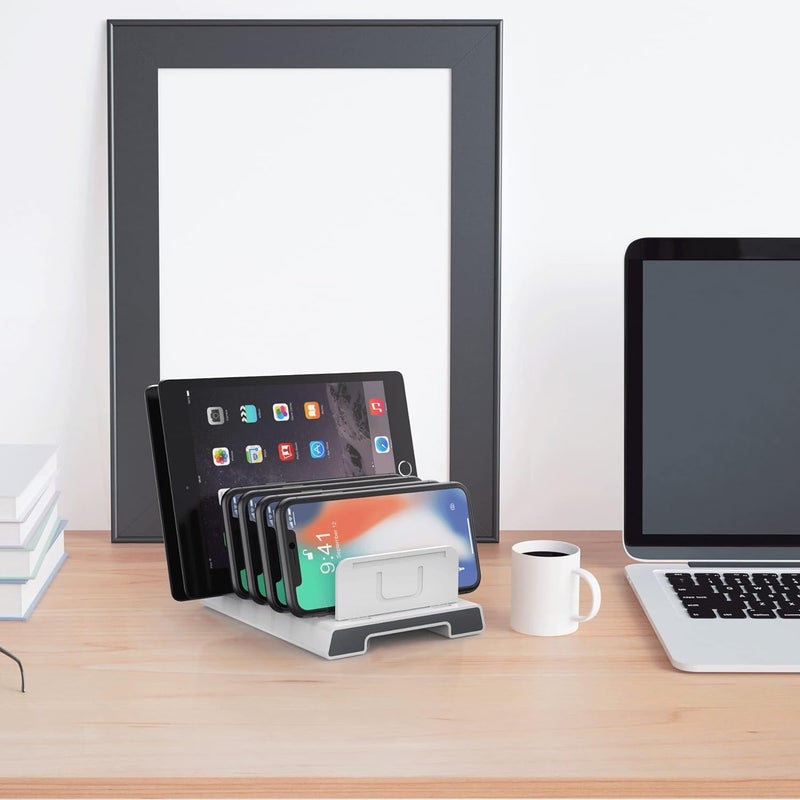 يوني تيك حامل تنظيم متعدد الأجهزة قابل للتعديل من ، متوافق مع iPhone وiPad وKindle وFire Tablet وSamsung Galaxy وGoogle Nexus وPixel وجميع الأجهزة الإلكترونية - بدون منفذ شحن - Image 3