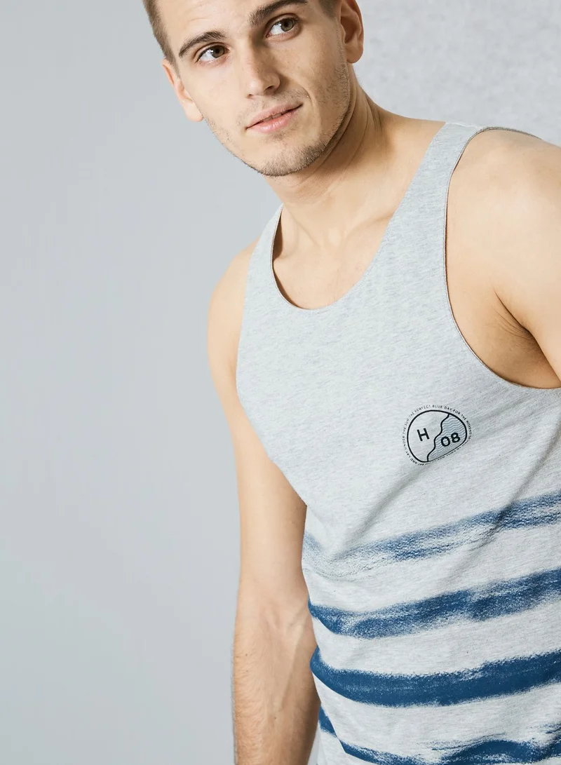 Mango Man Blueday Printed Vest