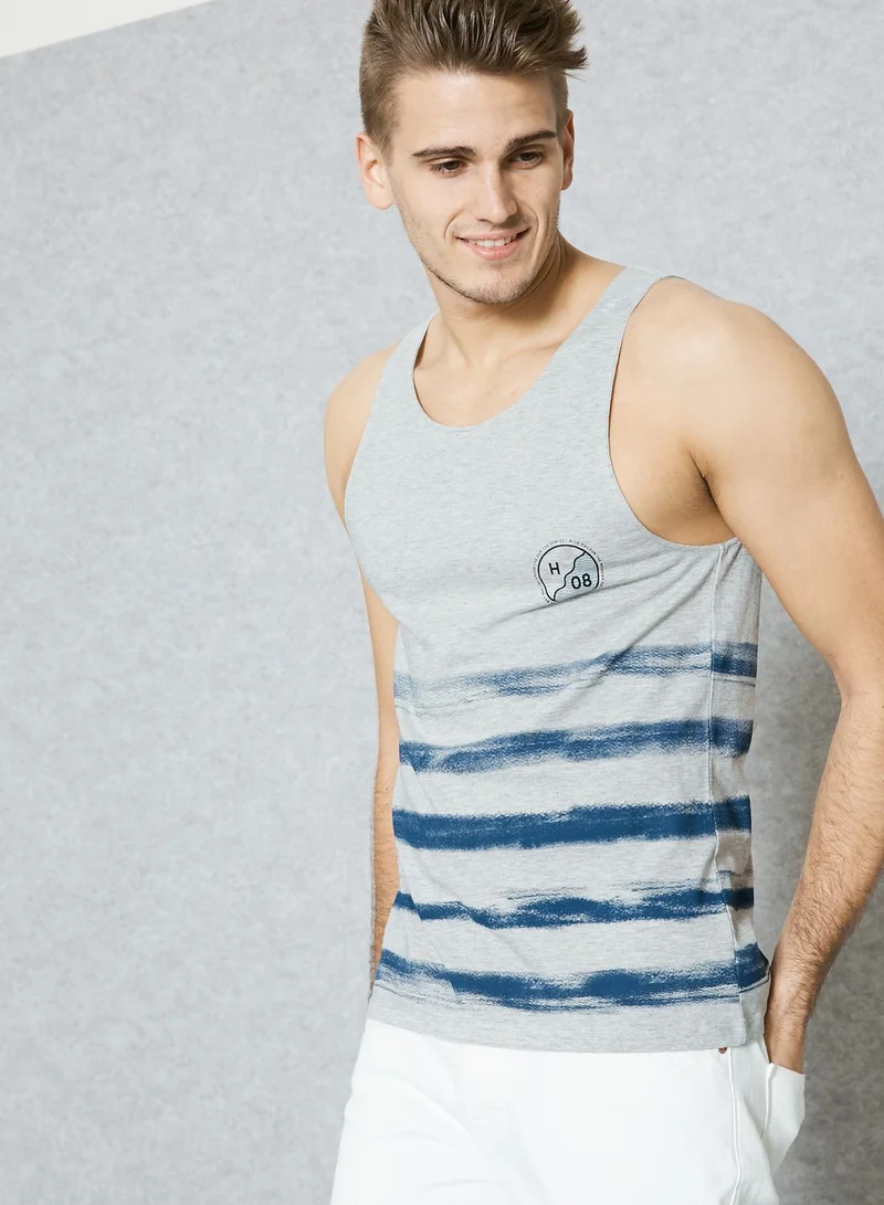 Mango Man Blueday Printed Vest