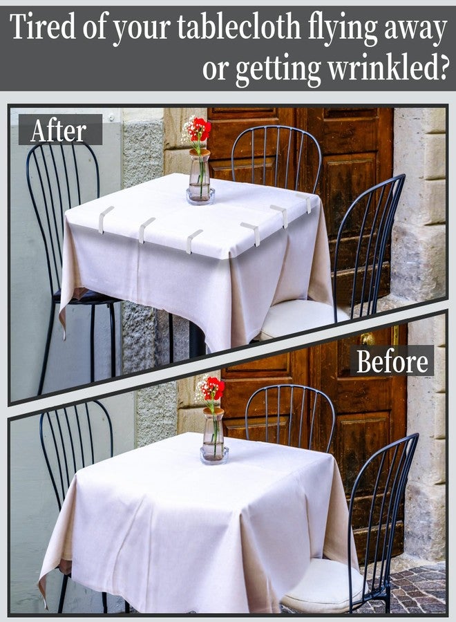 T-Antrix 12 Pack Tablecloth Clips- Picnic Table Cloth Clips- Stainless Steel Table Cloth Cover Clamps- Table Clips for Restaurant Picnics Marquees Weddings Graduation Party- Fits Up to 1.7” Thick Tables - Image 5
