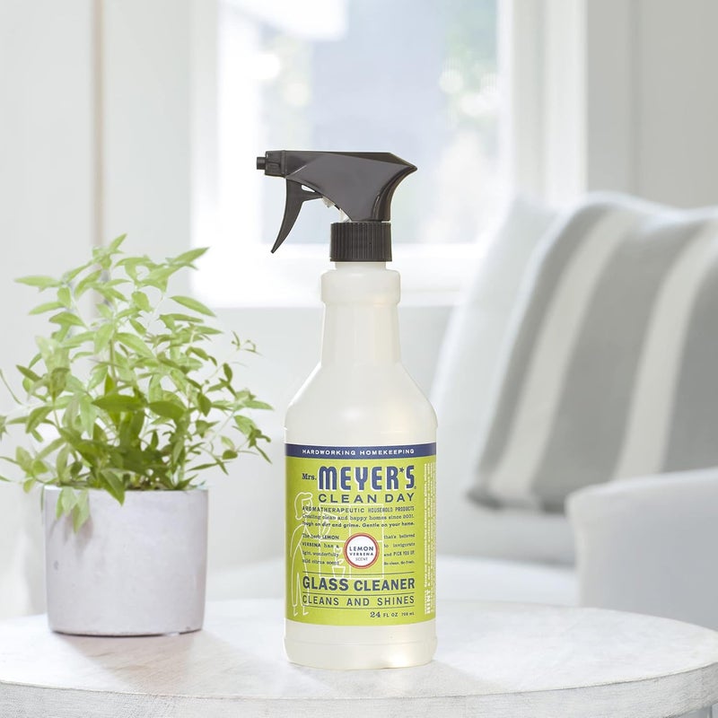 Mrs. Meyer's CLEAN DAY Mirror & Window Cleaner, Great for Indoor & Outdoor Glass Surfaces, Lemon Verbena, 24 Fl Oz - Image 3