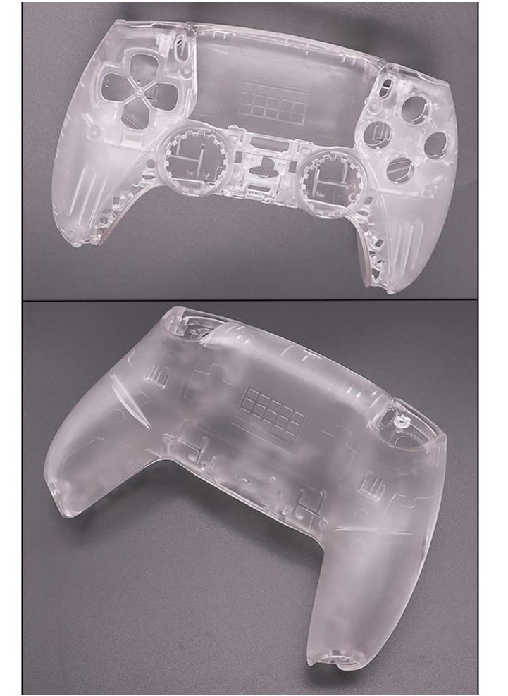 Generic - PS5 Controller Transparent Replaceable Shell Kit - DIY Modding Tools with Thumbstick Protector Caps and Full Button Set 010 - Image 1