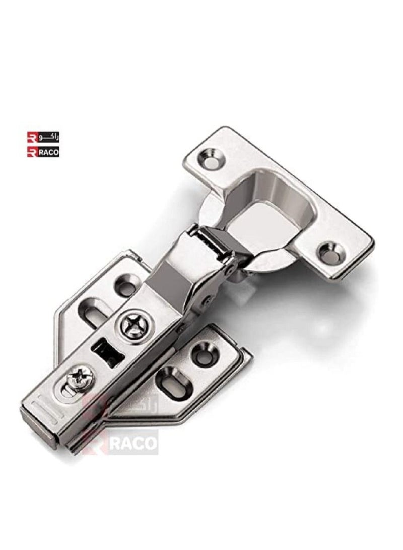 RACO RACO Soft Close Cabinet Hinges Cabinets Door Multi Way Adjustability For Kitchen Folding Door Cup Board, Wardrobe -With Plate & Screw for Easy Installation Pack of 2 (Half overlay (B-type))  - Image 2
