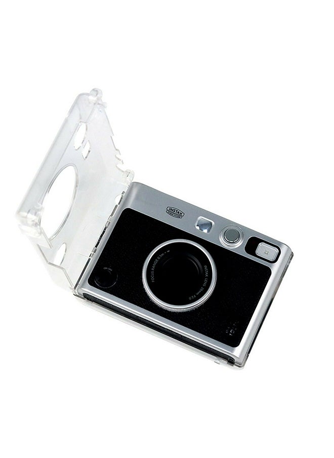 O Ozone Case for Fujifilm Instax Mini EVO Case, Crystal PVC Instant Camera Protective Hard Carrying Cover with Adjustable Shoulder Strap-Clear  - Image 3