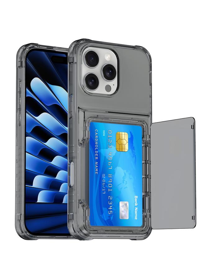 S-TOP Case For iPhone 16 Pro Max Crystal Clear Flip Card Slot Phone Case - Image 3