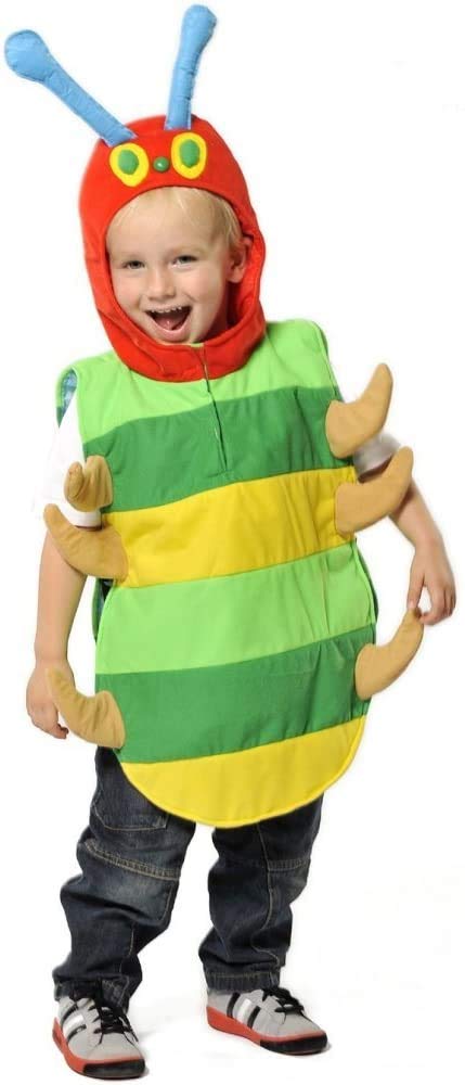 PRETEND TO BEE Caterpillar Tabard Fancy Dress Costume for Kids, Unisex Child, Multicoloured, 3-7 Years