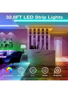 DAYBETTER Daybetter Led Strip Lights 32.8Ft Kit With Remote And Power Supply Color Changing  - Image 2