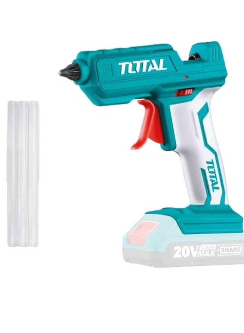 TOTAL 20V Battery Glue Gun Without Battery & Charger - TGGLI2001 - Total - Image 1