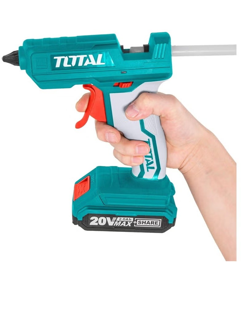 TOTAL 20V Battery Glue Gun Without Battery & Charger - TGGLI2001 - Total - Image 3